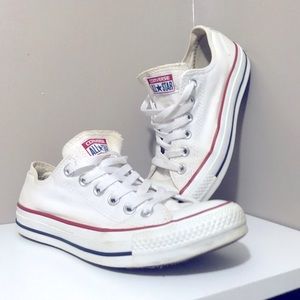 Women’s White Low Top Converse All Stars